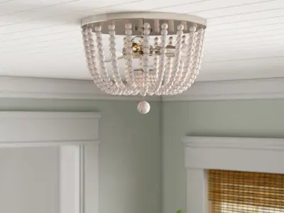 Calabasas Light Statement Geometric Flush Mount 3D model