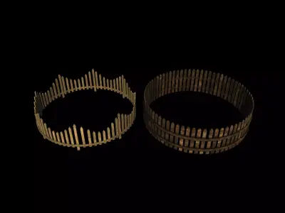 picket fence  3D model