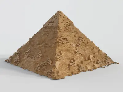 Pyramid egyptian 3D model