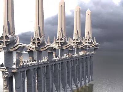 Dracula swords of glory bridge 2 3D 3D model
