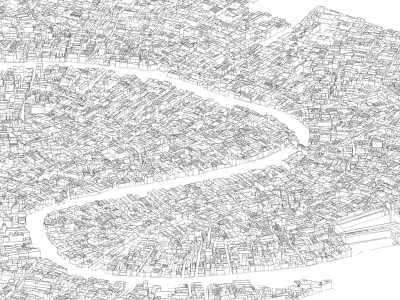 Venice 3D Model city map 3D model