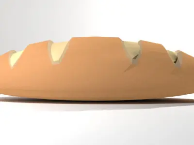 Bread - Frenchbread 3D model