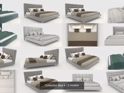 Collection Bed 4 3D Model Pack