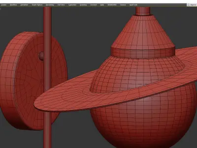 Stilfort Saturn sconce Low-poly 3D model