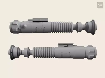 Luke Skywalker Lightsaber Return of the Jedi V2 3D print model