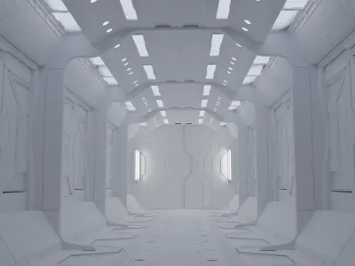 Sci-Fi  Corridor 3D model