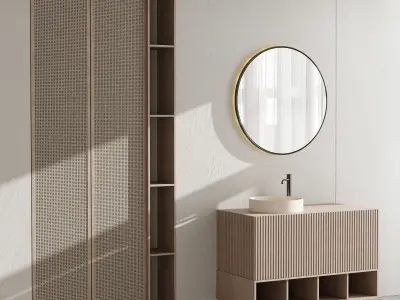 Bathroom furniture by Fauset Bathroom 97 Low-poly 3D model