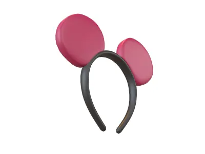Mouse Hairband v1 002 Low-poly 3D model