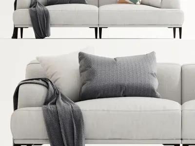 Abisko quartz sofa-High poly 3D model