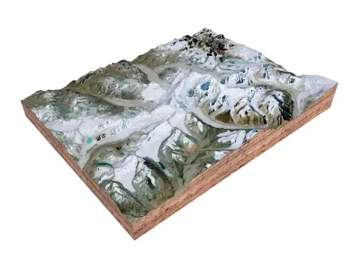 Gangkhar Puensum Mountain China 3D model