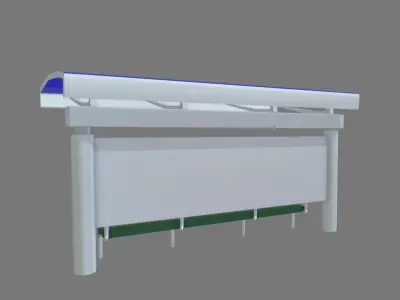 Bus stop 02 3D model