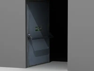 Emergency exit 3D model