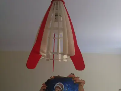 Moon Rocket Chandelier 3D print model