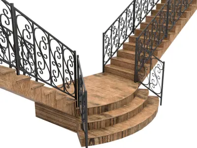 Iron Stair 3D model