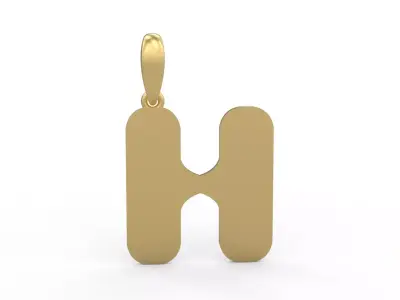 Initial Letters Pendant Sisyphus Light H 3D print model