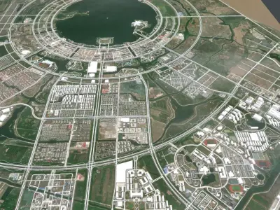 Cityscape Dishui  Shanghai 3D model