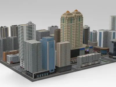 Modular City Pack Vol1 3D model