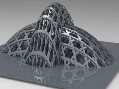 Alien prison spire temple  3D model