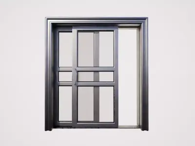 Sliding doubledoor 01 3D model