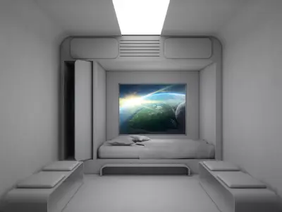 Sci Fi Bedroom 3D model