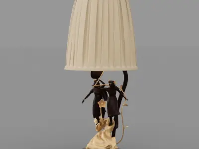 Lamp table scultura 3D model