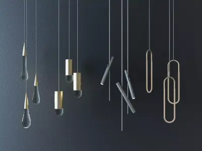 lamp droplight Low-poly 3D model buy