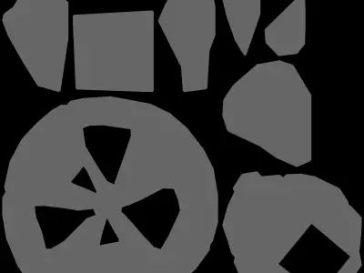 stylized Floating Islands Desert  Low-poly 3D model Low-poly 3D model