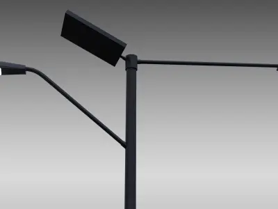 Intersection Pedestrian Walk Signal 3D model