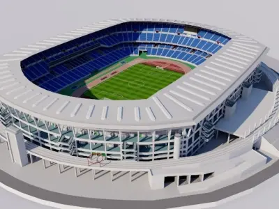 International Stadium Yokohama - Japan 3D model