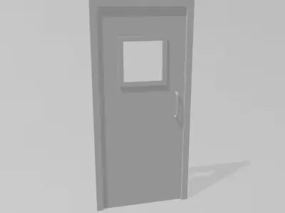 INTERIOR DOORS 7MM SCALE O GAUGE MODEL RAILWAY BUILDING 3D print model