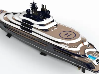 Lurssen Luminance Superyacht Dynamic Simulation 