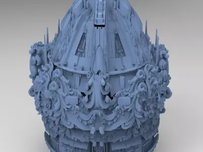 Ocean Cyberpunk Tower 7 3D model