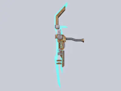 Sci fi elite chakram Low-poly 3D model