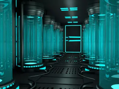 Sci Fi Interior 3D model 27