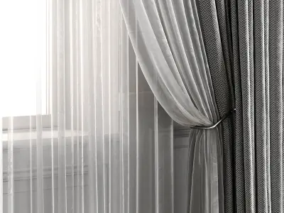 Curtain Set 498C 3D model