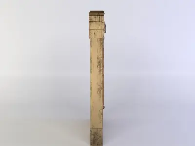 Door antique Low-poly 3D model buy