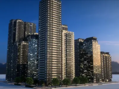 City Block Type B35 3D model
