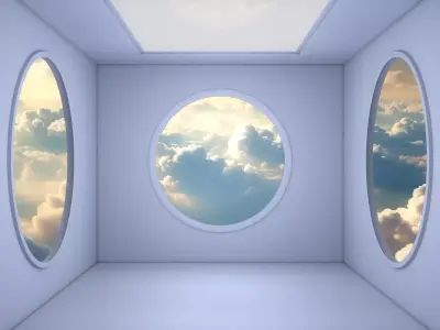 Sci Fi Room 3D model 12