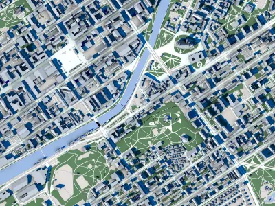 Turku City Finland 3D model