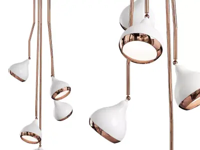 Hanna Big chandelier Low-poly 3D model