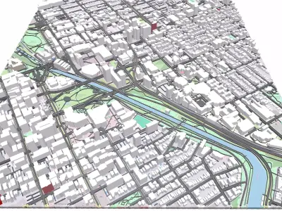 Cityscape Ottawa Canada  3D print model