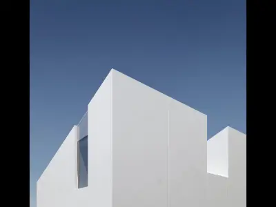 Modern house 3d  exterior scene 3D model