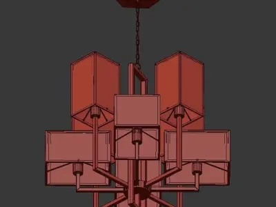 Cubismus Chandelier 3D model