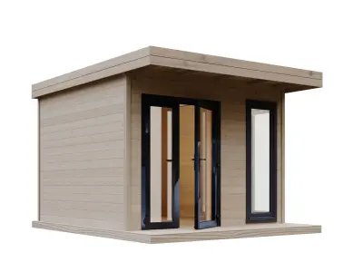 Small wooden cabin  3D model