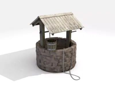 Water Wishing Well 3D model