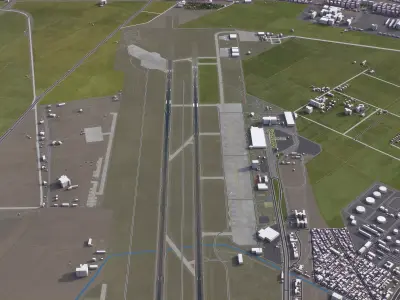 Mashhad - 3D Airport Model Low-poly 3D model