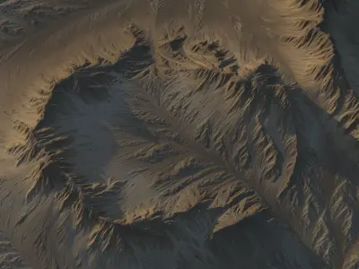 Moon Surface 3D model