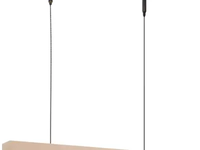 Ceiling Wood Lamp 3D model