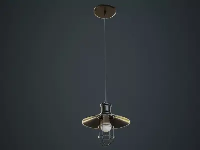 Hanging Lamp 3A Low-poly 3D model