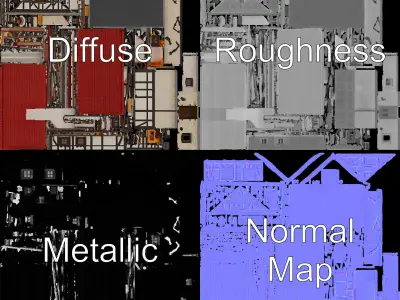 Traditional European House Model Pack Low-poly 3D model